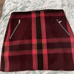 Gap wool plaid mini skirt size 6